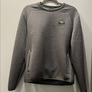 L.L. Bean Gray Ribbed slightly fitted medium Sweatshirt